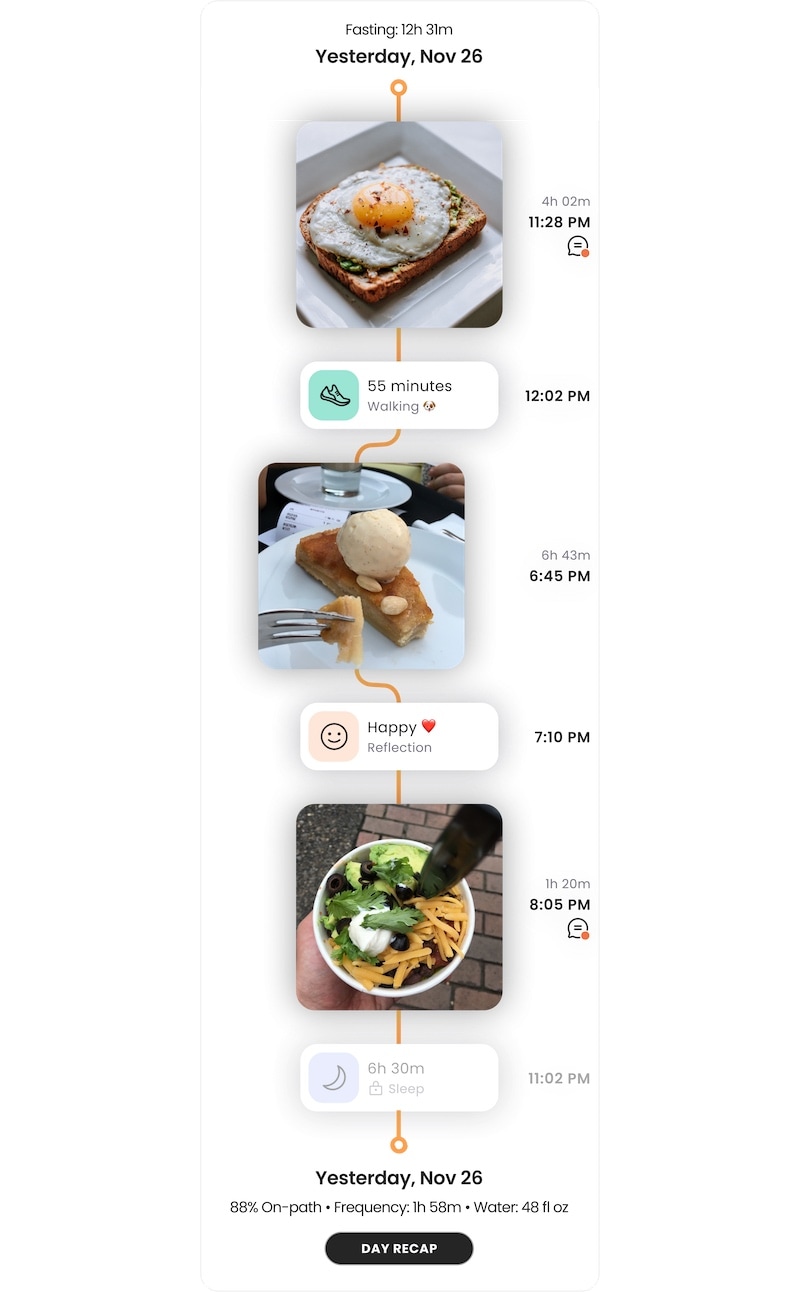 AteMate Food Journal - Path view