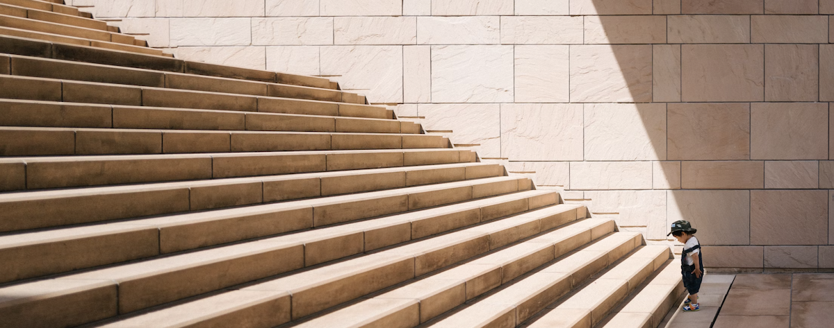 Taking the first steps. Image: Unsplash - Jukan Tateisi