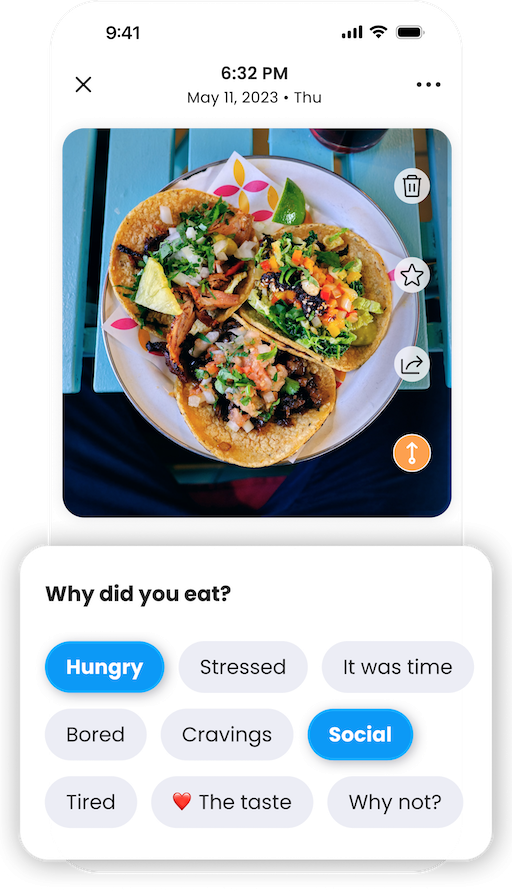 AteMate - Why did you eat? reflection question